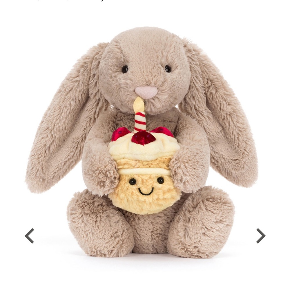Bashful Beige Bunny Plush Toy authentic jelly cat